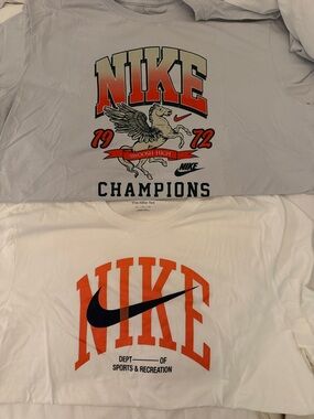 Lot of 2 Nike graphic tshirts nice Nike shirts xxl-great for gym- etc XXL